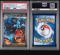 Pokemon 2025 Mega Charizard X ex 125/094 SIR Phantasmal Flames GEM MINT PSA 10 - Image 3