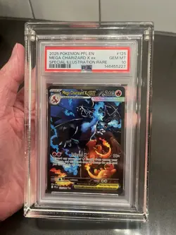 Pokemon 2025 Mega Charizard X ex 125/094 SIR Phantasmal Flames GEM MINT PSA 10 - Image 4