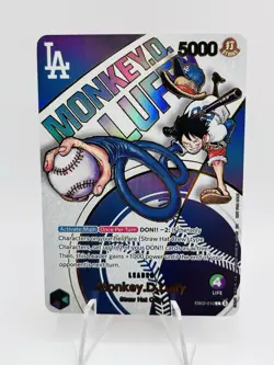 One Piece Night × Los Angeles Dodgers Monkey D. Luffy EB02-010 English - Image 2