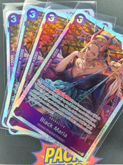 Black Maria SR OP08-074 PRB02 One Piece English CCG (4x) Play Set - Image 1