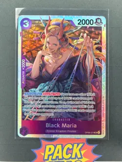 Black Maria SR OP08-074 PRB02 One Piece English CCG (4x) Play Set - Image 2