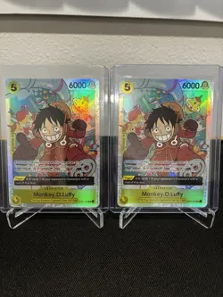Lot One Piece Monkey D. Luffy OP07-109 The Four Emperors ERROR Art x2 EN - Image 1
