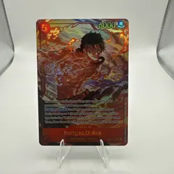 One Piece Tcg Portgas.D.Ace Alternate Art OP16-118 The Time of Battle Foil SEC - Image 1