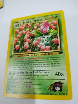 NM Pokemon Card - Erika's Ivysaur Gym Challenge 1st Edition 41/132 Uncommon - Image 2