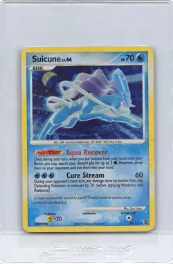 Suicune Lv.44 19/132 - COSMO Holo Rare - Secret Wonders - POKEMN CARD - LP/MP - Image 1