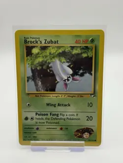 Brock’s Zubat 74/132 Gym Heroes EX/LP Pokemon Card - Image 1