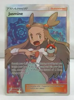 Jasmine Pokemon TCG Card Trainer Team Up 177/181 FULL ART ULTRA RARE NM - Image 1