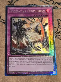 Yugioh Dogmatika Punishment RA01-EN076 1st Edition Primsatic Collector's Rare NM - Image 1