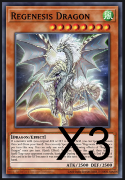 3x Regenesis Dragon ALIN-EN015 Alliance Insight Common 1st Ed NM YUGIOH - Image 1