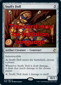 MTG STUFFY DOLL EXC - BAMBOLA DI PEZZA - TSR - MAGIC - Image 1