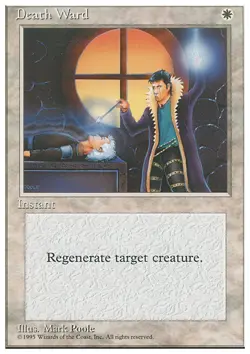 MTG DEATH WARD ITALIAN PLAYED - SIGILLO DELLA MORTE - 4TH - MAGIC - Image 1