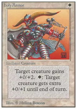 MTG HOLY ARMOR ITALIAN PLAYED - ARMATURA SACRA - FWB - MAGIC - Image 1