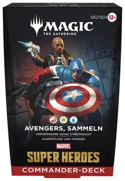 Magic the Gathering: Marvel Super Heroes - Commander-Deck - Avengers, sammeln (D - Image 1