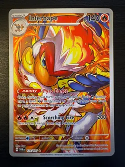 Pokemon - Infernape Illustration Rare - 173/167 - Twilight Masquerade - NM Raw - Image 1