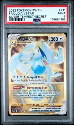PSA 9 - Lugia VSTAR SIT 211 - Silver Tempest - Pokemon TCG ENG - Image 1