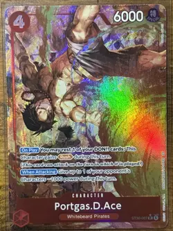 Portgas.D.Ace ST30-007 Parallel SR* Luffy & Ace Starter Deck EX, One Piece TCG - Image 1