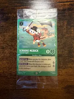 Disney Lorcana TCG Scrooge McDuck S.H.U.S.H Agent 36/P3 Sealed - Image 1