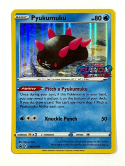 Pokemon TCG Pyukumuku Prerelease SWSH169 Promo SWSH Sword & Shield Promo Cards - Image 1