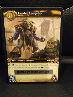 Landro Longshot Loot Card UNREDEEMED Tabard of Flame - Image 1
