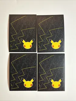 Pikachu V-Union Set of 4 SWSH Sword & Shield Promo Cards Holo W/Matching Sleeves - Image 2