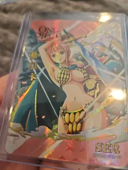 Rebecca Holo Foil Trading Card One Piece Card SER03 Dressrosa SECRET RARE - Image 5