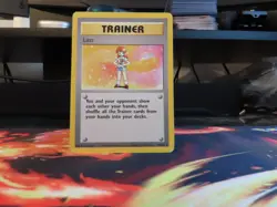 Lass Base Set Rare Non Holo WOTC MP Pokemon Card Vintage Trainer Kanto - Image 3