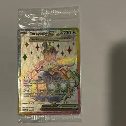 Terapagos ex 165 Sv: Scarlet & Violet Holo SEALED PROMO Full Art Pokemon Card - Image 1