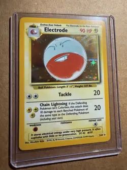⚡ Electrode - #2 - Jungle NO SYMBOL- LP Holo Rare - Vintage Pokemon Card - Image 1