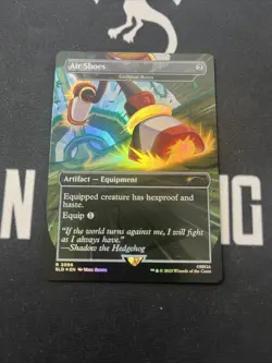 Foil Secret Lair Air Shoes Swiftfoot Boots x1 Magic Cards MTG Sonic - Image 1