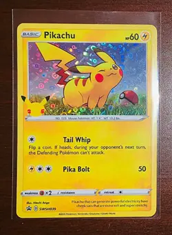 Pokemon 25th Anniversary General Mills Promo Cards w/ Pikachu Holo Foil. 1 pack. - Image 3