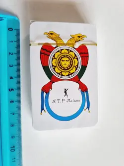 CARTE DA GIOCO SIGILLATE NAPOLETANE NTP SCOPA ORIGINAL VINTAGE PLAYING CARDS NEW - Image 1