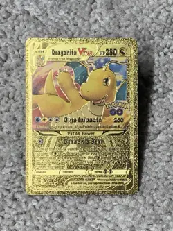 Pokemon Charizard V HP170 Battle Sense Rare Gold Accents Foil Fan Art Card - Image 5