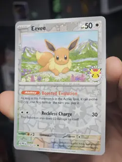 Pokemon Day 2025 Prismatic Evolutions Eevee Cosmos Promo TCG Card 074/131 - Image 2