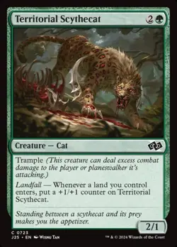 Territorial Scythecat (Foundations Jumpstart 723) - Common Magic: The Gathering - Image 1