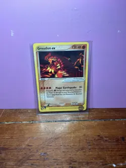 2003 Pokemon Black Star Promo Groudon EX #002 Near Mint Pokemon Card - Image 1
