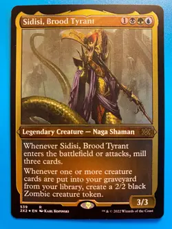 MTG 1x FOIL ETCHED Sidisi, Brood Tyrant 539 Double Masters 2022 Magic the x1 NM - Image 1