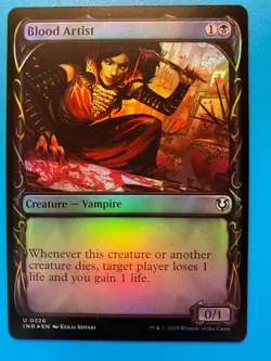 MTG 1x FOIL SHOWCASE Blood Artist 326 Innistrad Remastered Magic Gathering x1 NM - Image 1