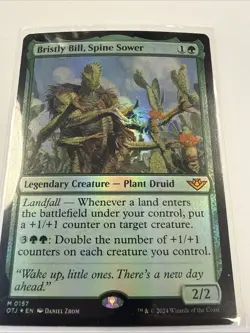 Bristly Bill, Spine Sower #157 (Foil) (NM) Thunder Junction PPOTJ Magic MTG - Image 2