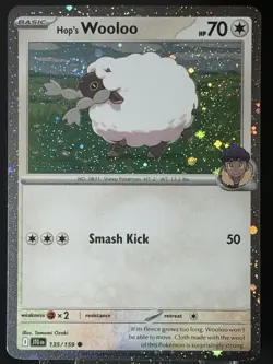 DOUBLE SWIRL 🌀Pokemon - Hop's Wooloo 135/159 Sv09: Journey Together Cosmos Holo - Image 5