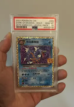 Pokemon TCG Dark Gyarados Holo Rare 005/025 2021 Chinese 25th BAS 10 - Image 1