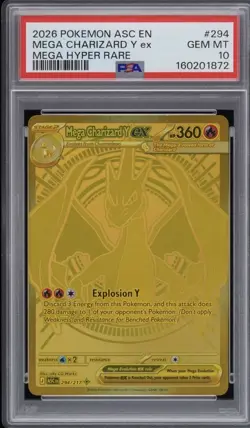 2026 POKEMON ASCENDED HEROES PSA 10 MEGA CHARIZARD Y EX MEGA HYPER RARE #294 - Image 1