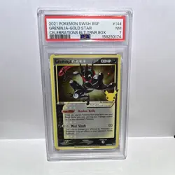 Pokemon Greninja ☆ Gold Star Promo SWSH Black Star Promos SWSH144 PSA 7 - Image 1