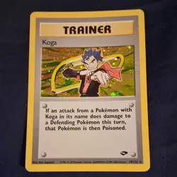 The Pokemon Company Koga 19/132 Gym Challenge Holo Rare Holo Unlimited English - Image 1