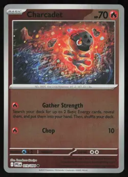 Charcadet 019/094 Common Phantasmal Flames Pokemon Reverse Holo Near Mint - Image 1