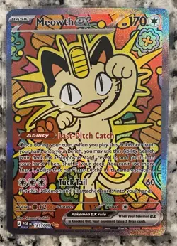 Meowth EX Pokemon Perfect Order 121/088 Special Illustration Rare SIR NM/Mint - Image 1