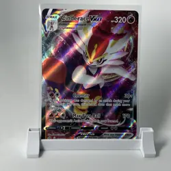 Pokemon TCG - Cinderace VMAX 036/192 Swsh02: Rebel Clash Holo - NM - Image 1