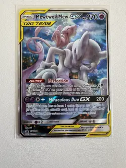 2019 Pokemon Mewtwo & Mew GX #SM191 Black Star Full Art Promo MP - Image 1