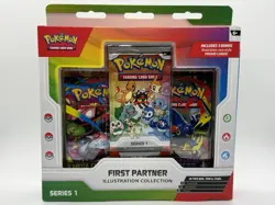 FIRST PARTNER ILLUSTRATION COLLECTION TCG POKEMON (FACTORY SEALED) SERIES 1 BOX - Image 1
