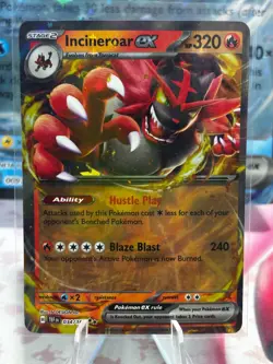 Pokemon TCG - Incineroar ex 034/162 Double Rare - Temporal Forces - NM - Image 1