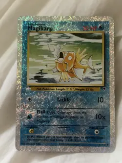 Pokemon Magikarp 52/110 Legendary Collection Reverse Holo 2002 ‘DAMAGED’ - Image 1